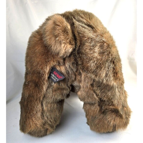 VTG 1987 GUND Classic Brown Plush Bear 21" Large Stuffed Animal Toy Korea Mint - Picture 4 of 10